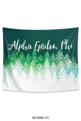 Alpha Epsilon Phi Cascading Pines Tapestry