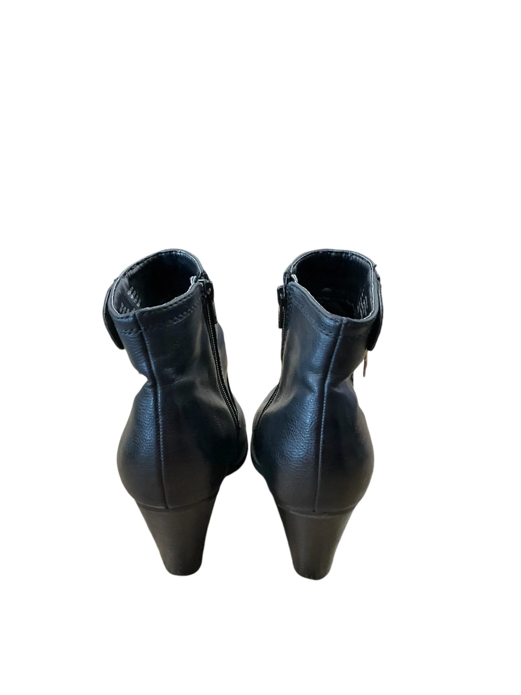 Boots Ankle Heels By Apt 9 In Black, Size: 8