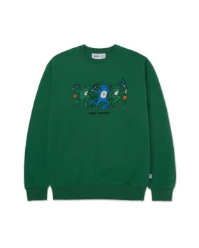 Dancin' Frogs Embroidered Crew