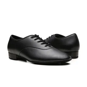 MB330 Men Latin Dance Modern Shoes Soft Leather and Canvas- Ballroom Oxford Shoes