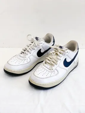 Nike Air Force 1 Low White/Obsidian 488298-105 Shoes Sneakers (Size 11)